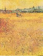 Vincent Van Gogh Wheat field with View of Arles oil on canvas